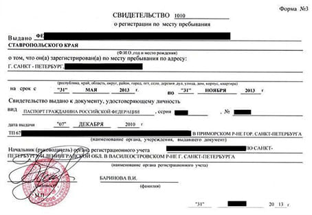 временная регистрация в Георгиевске